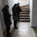 Verschmutzung der bereits fertiggestellten Treppe